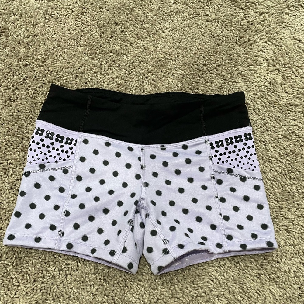 Lululemon Size 4 shorts (purple and black)